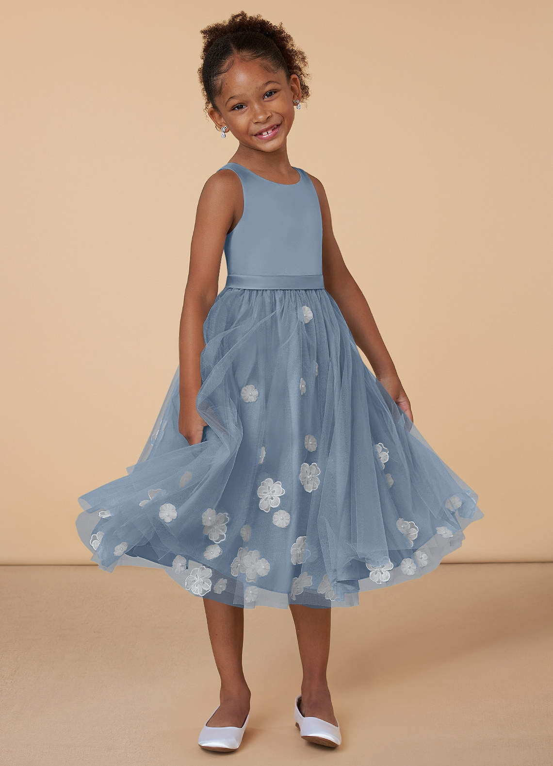 Cornflower blue flower girl dresses hotsell