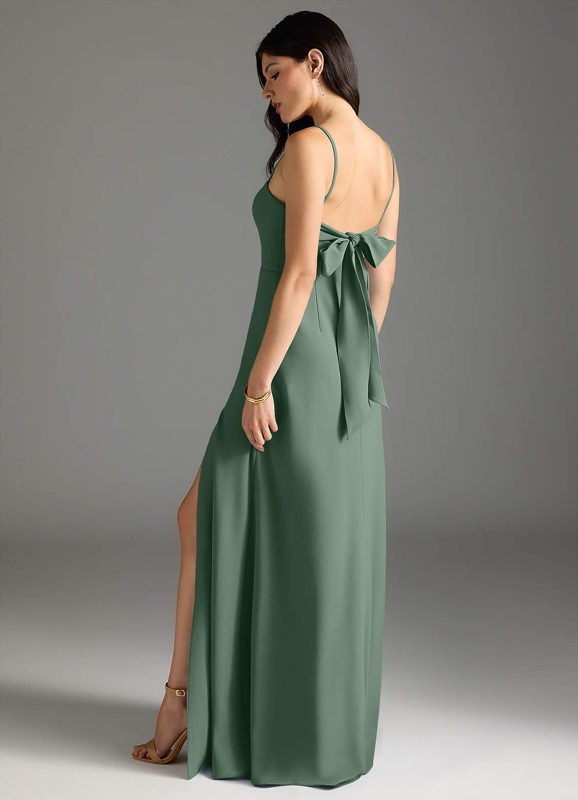 Azazie Melia Matcha Bridesmaid Dresses Azazie