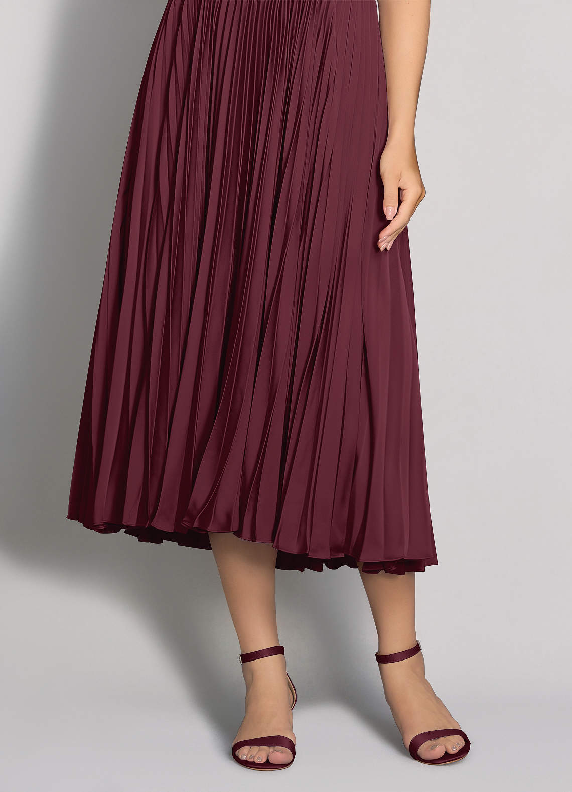 front Matching Color Matte Satin Block Heel Sandals & Envelope Clutch Set