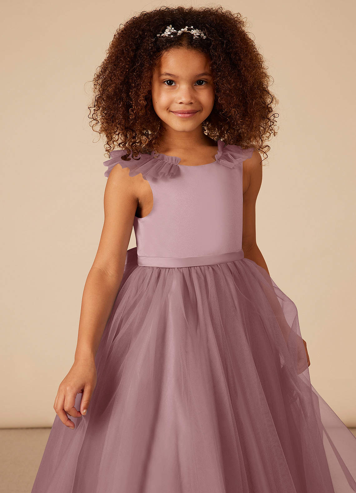 Dusty rose hot sale dress flower girl