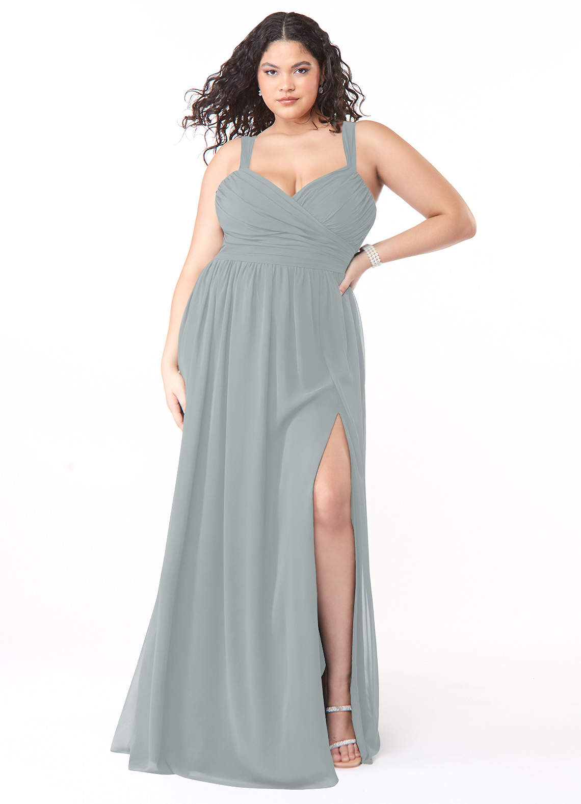 dolphin grey bridesmaid dresses Sale Ready-to-Ship Sequin Bridesmaid Dress main image 1