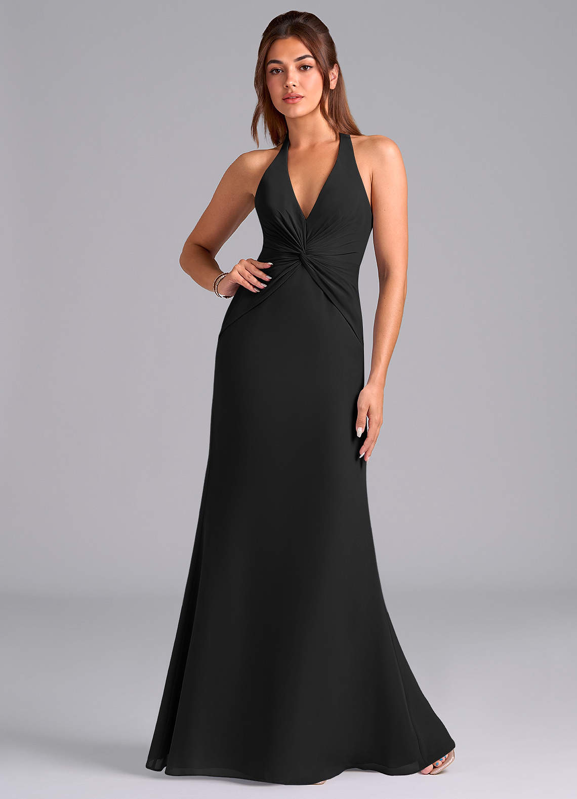 Azazie Valerie Black Chiffon Bridesmaid Dresses | Azazie Azazie Valerie Black Chiffon Bridesmaid Dresses | Azazie