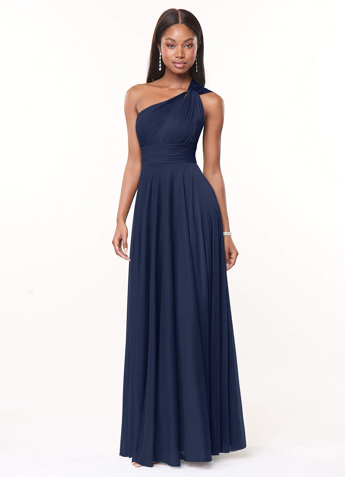 Dark Navy Azazie Charlize Bridesmaid Dresses | Azazie