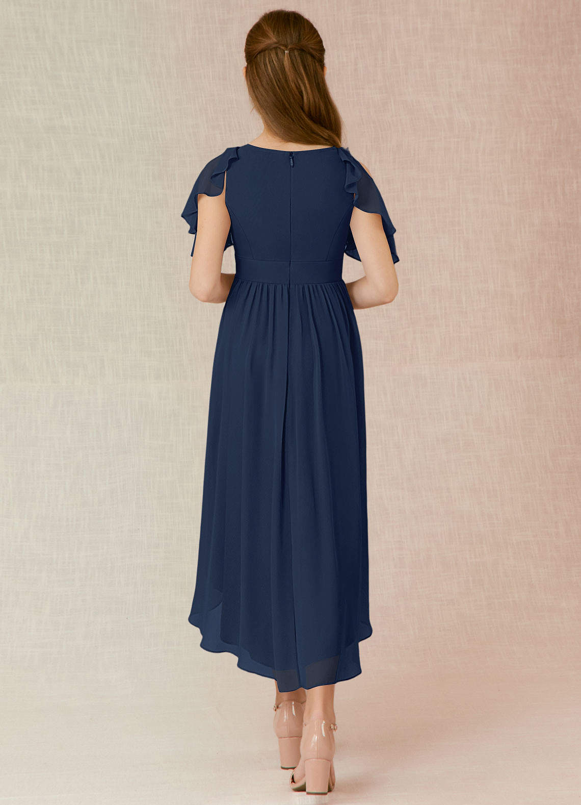 Dark Navy Azazie Strawberry JBD Junior Bridesmaid Dresses | Azazie