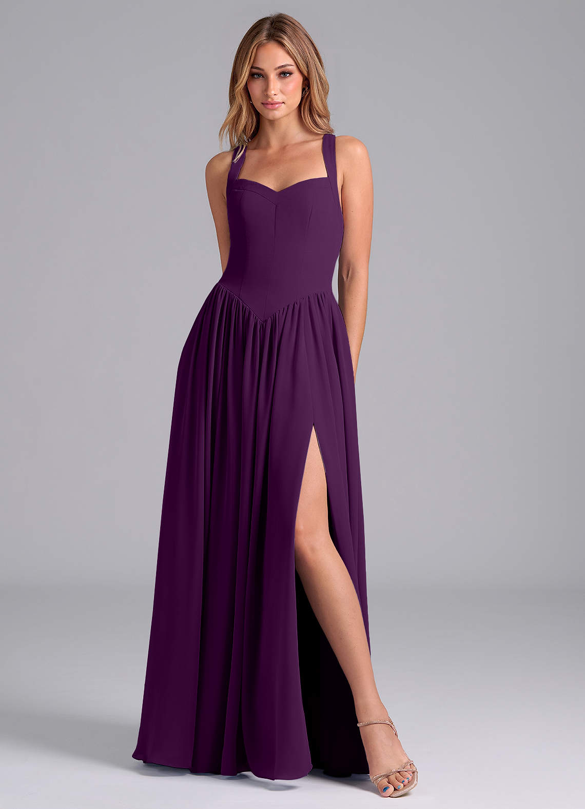 purple corset bridesmaid dresses Purple Satin Evening & Prom Dress,Custom Corset Bridesmaid Dress Y865   Simplepromdress