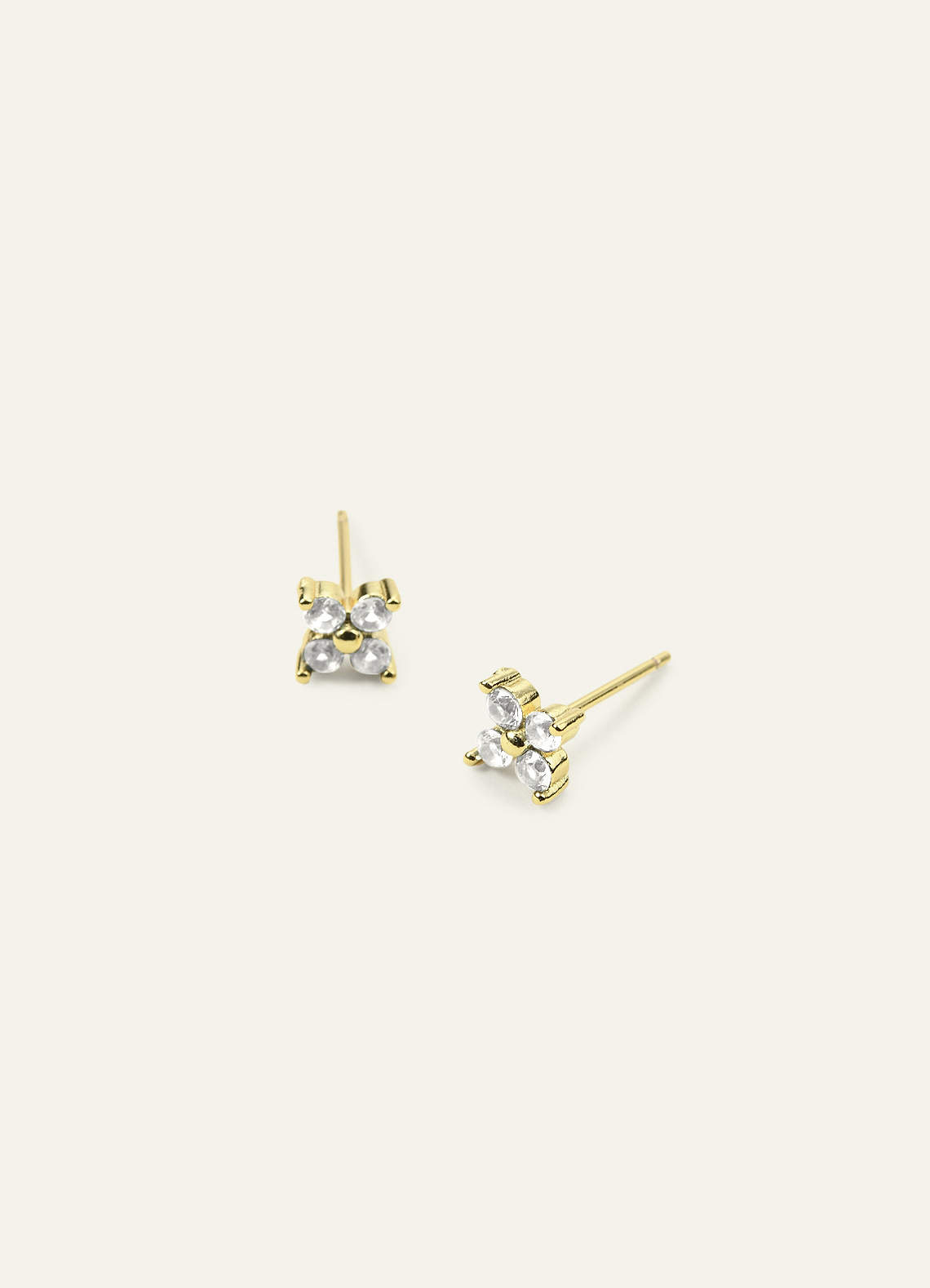 front 14K Gold Plated Birthstone Dangle Earrings