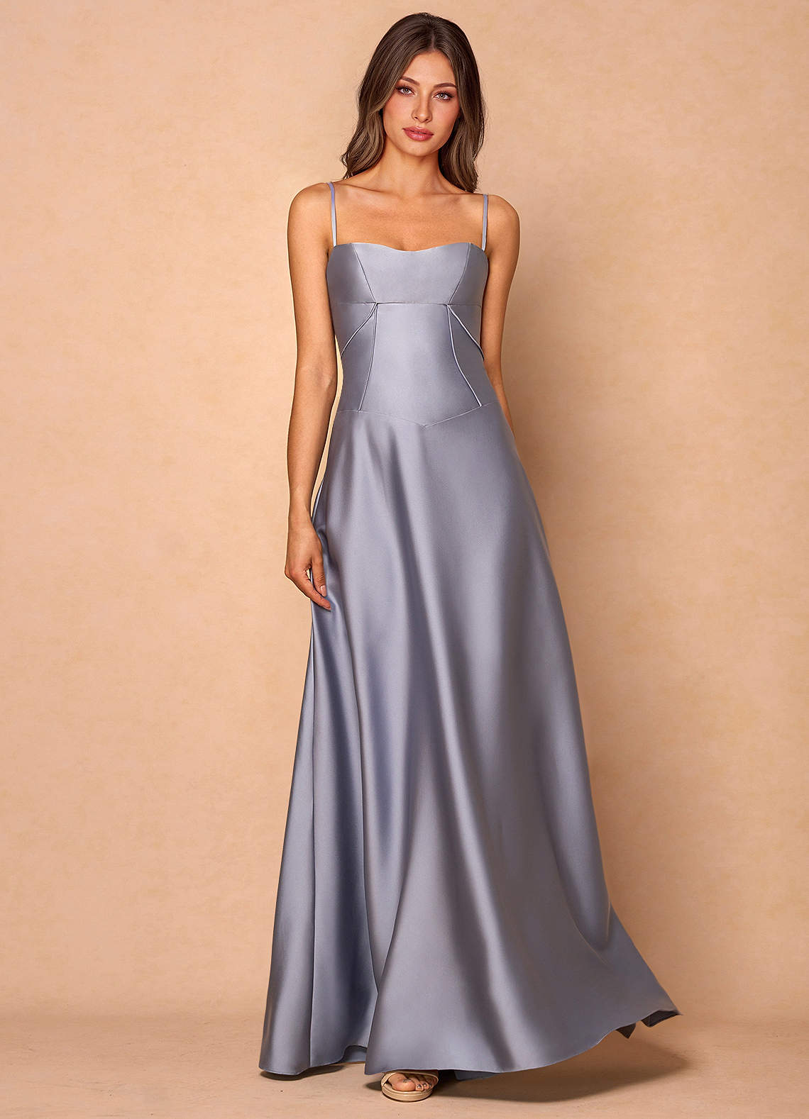 Azazie Floor-Length Maxi Dresses A-Line Wedding Guest Formal Dresses Sweetheart Powder Blue