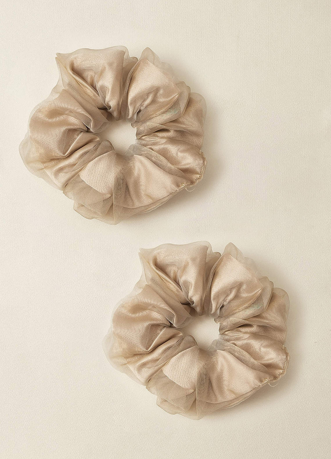 front Sheer Layered Scrunchie Set