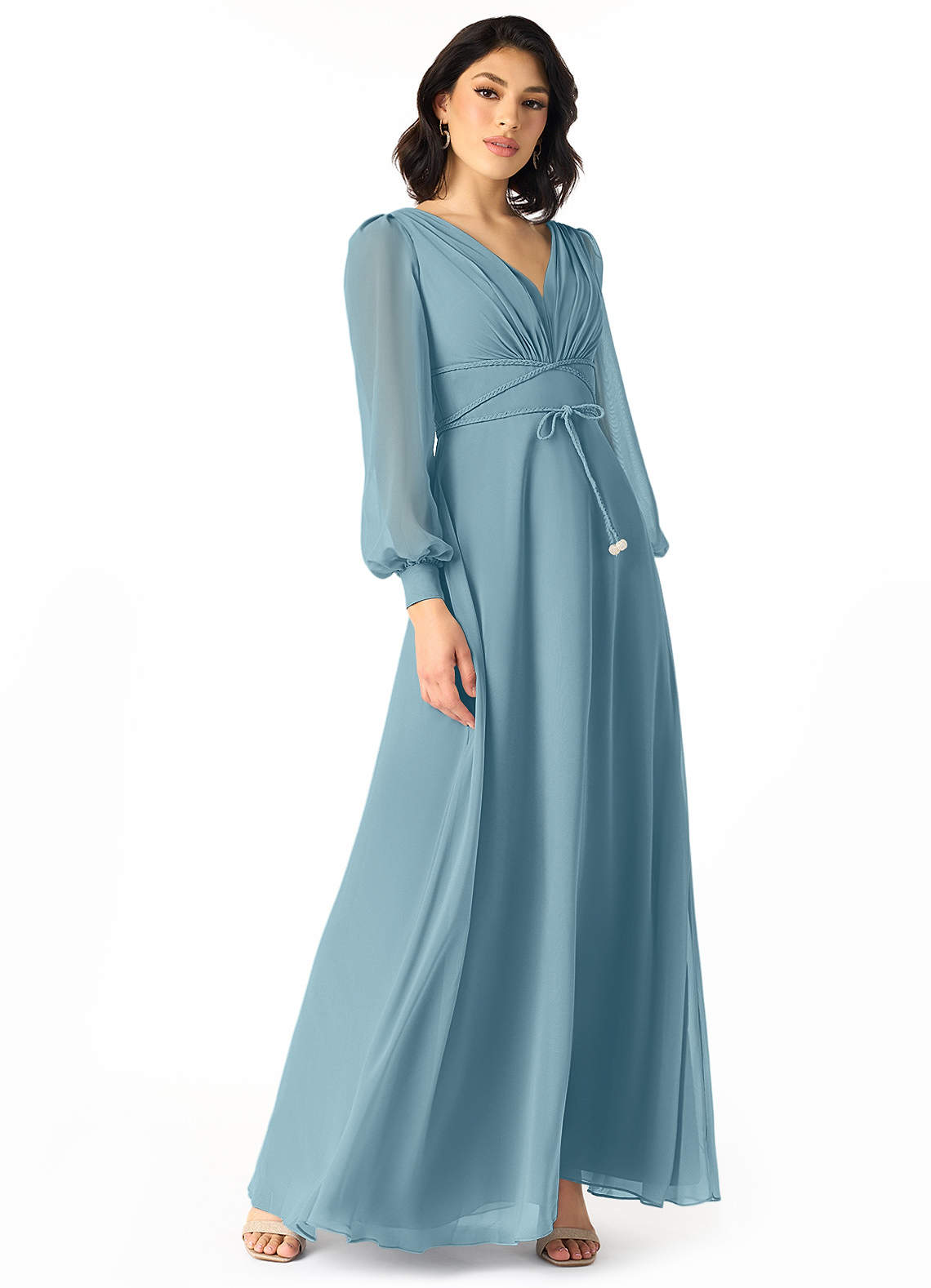 Azazie Sage Moody Blue Bridesmaid Dresses | Azazie