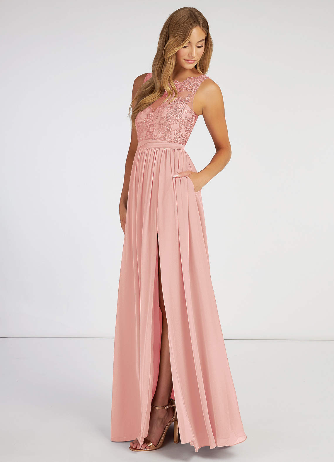 Azazie Elly Rosette Bridesmaid Dresses | Azazie