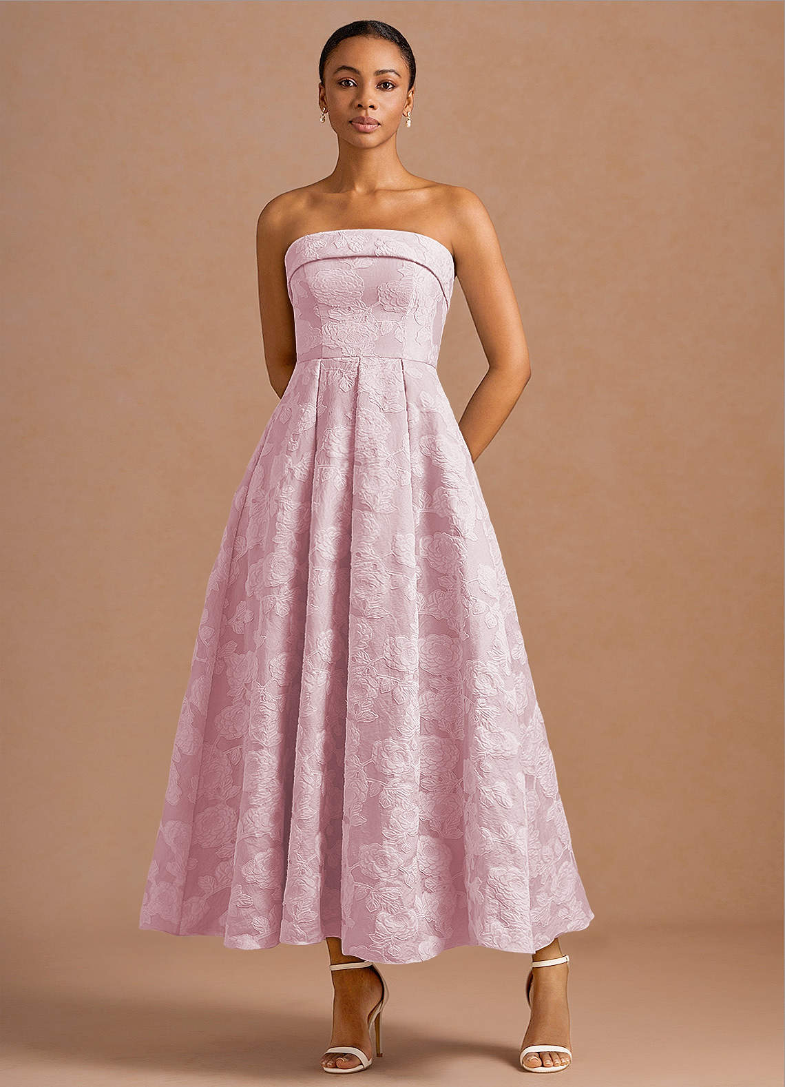 strapless open back dress Girls Apple Pocket Dress main image 0