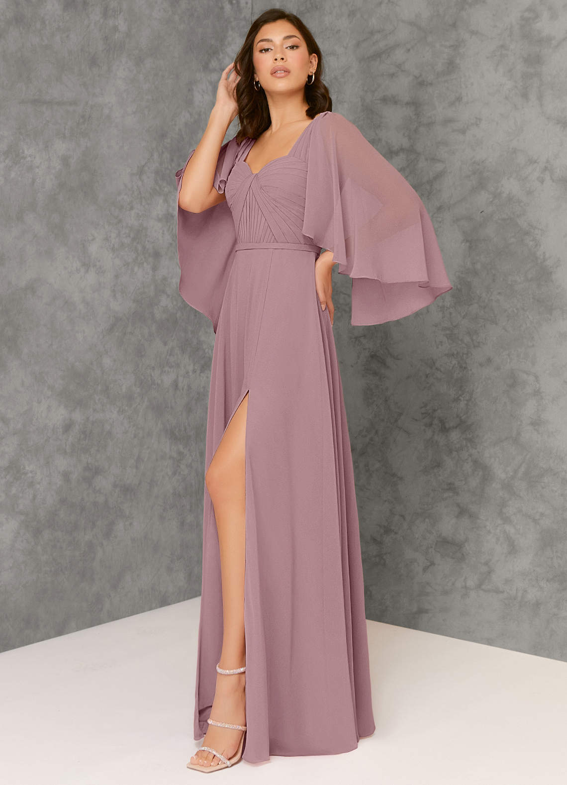 Azazie Adelina Dusty Rose Bridesmaid Dresses Azazie