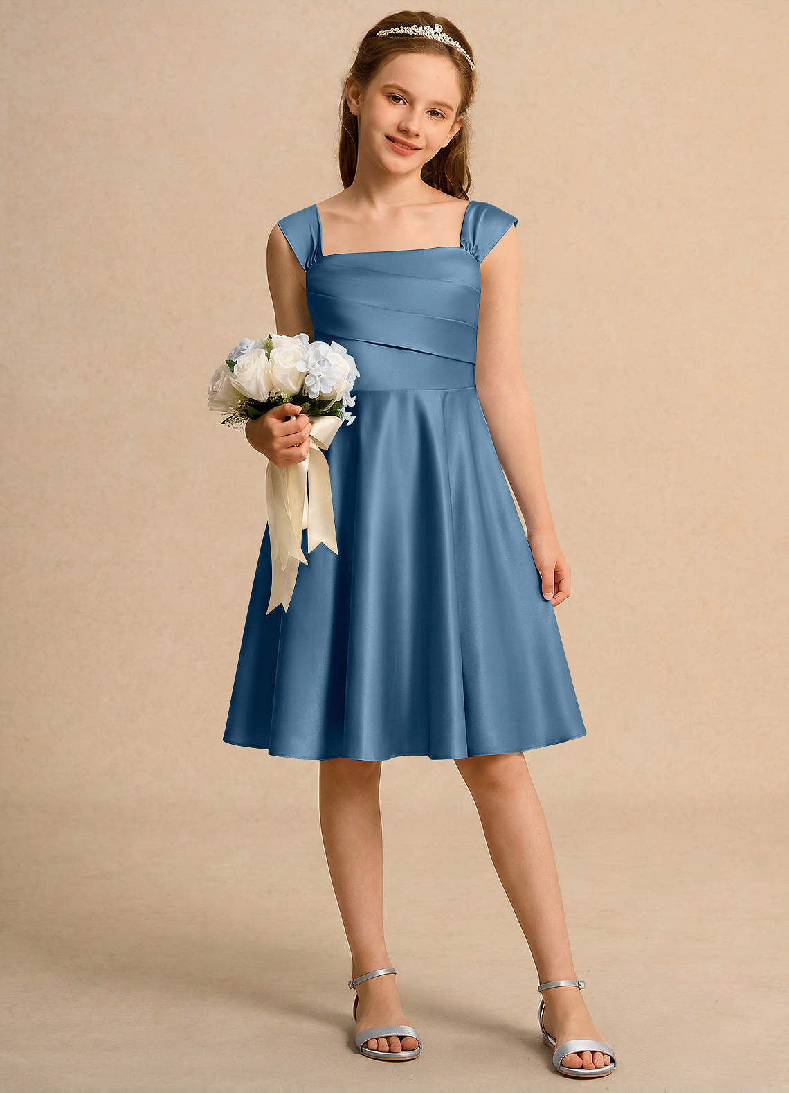 a line satin dress knee length Satin Knee-Length Dresses: Guide for Events