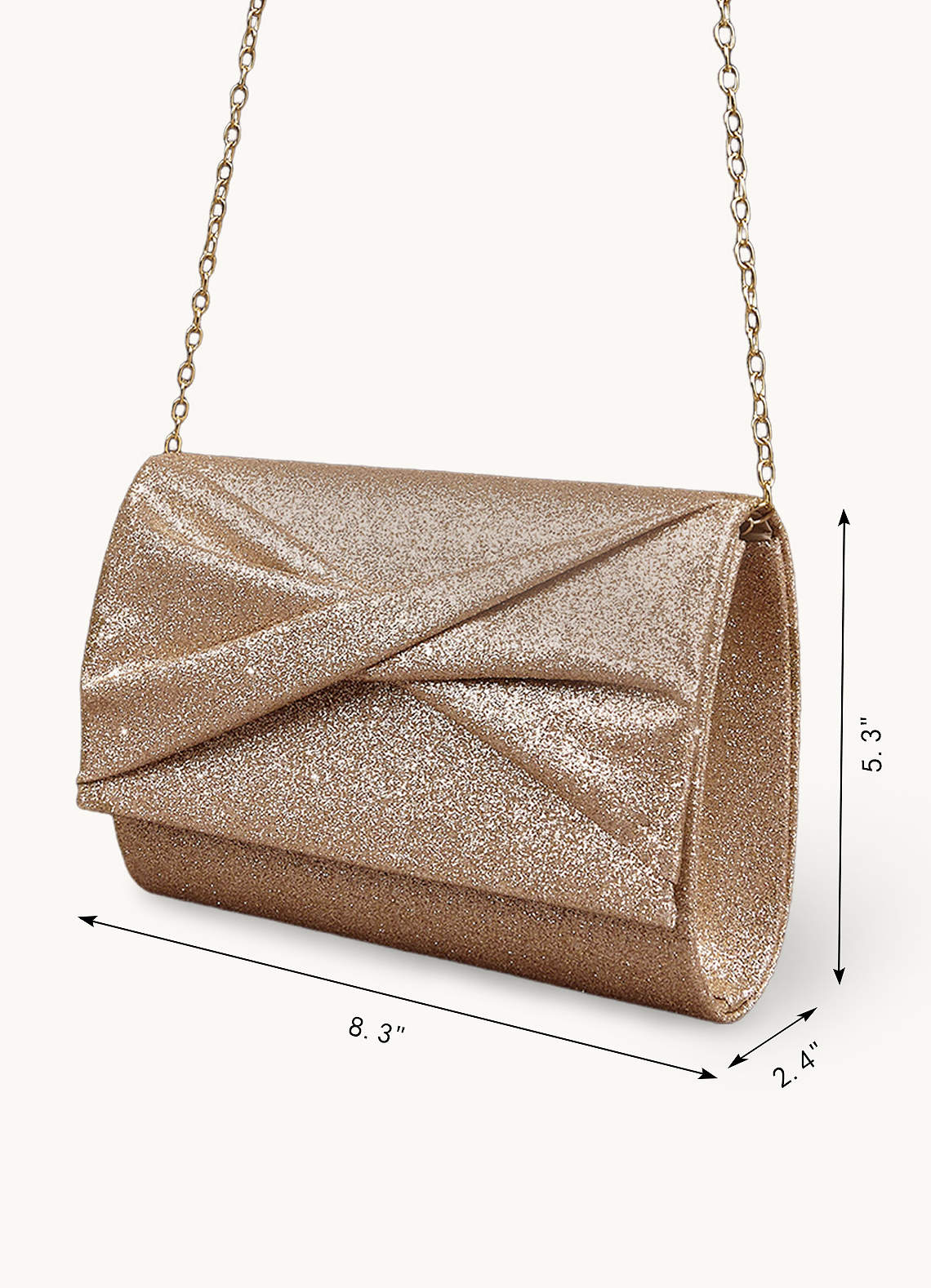 front Elegant Crossover Clutch