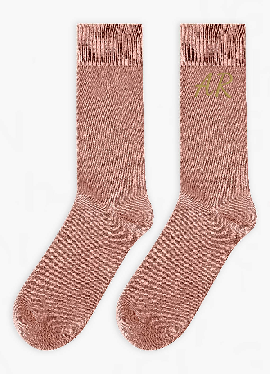 front Personalized Embroidered Name Groom and Groomsmen Socks