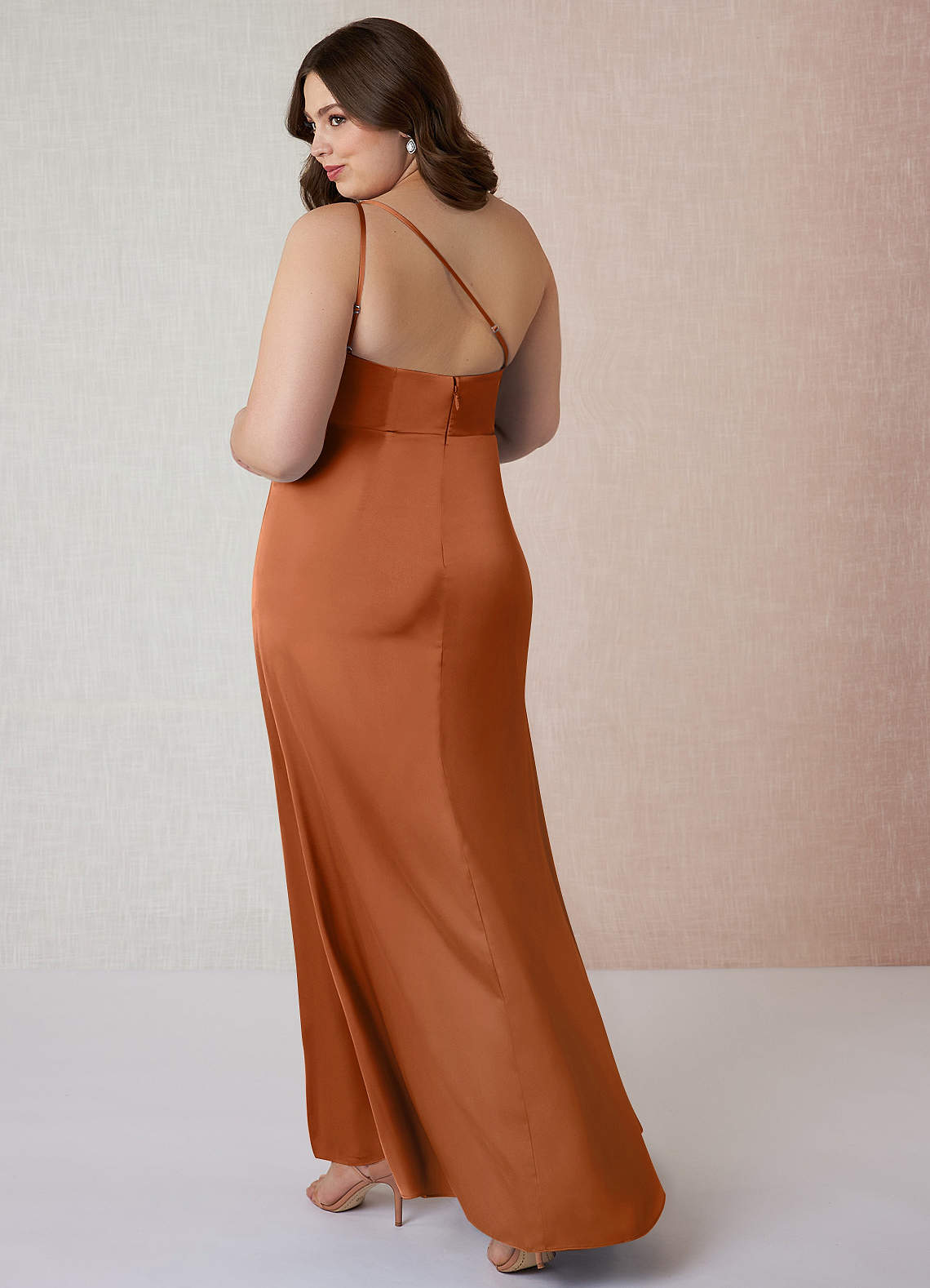 azazie mila stretch satin dress Azazie Mila