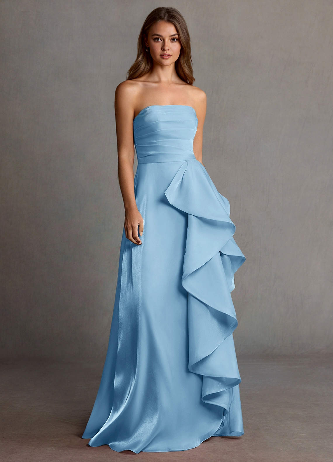 mint blue prom dress Mint Green Sweetheart Tulle Tiered A-Line Long Prom Dress with Slit, Aqua / 8
