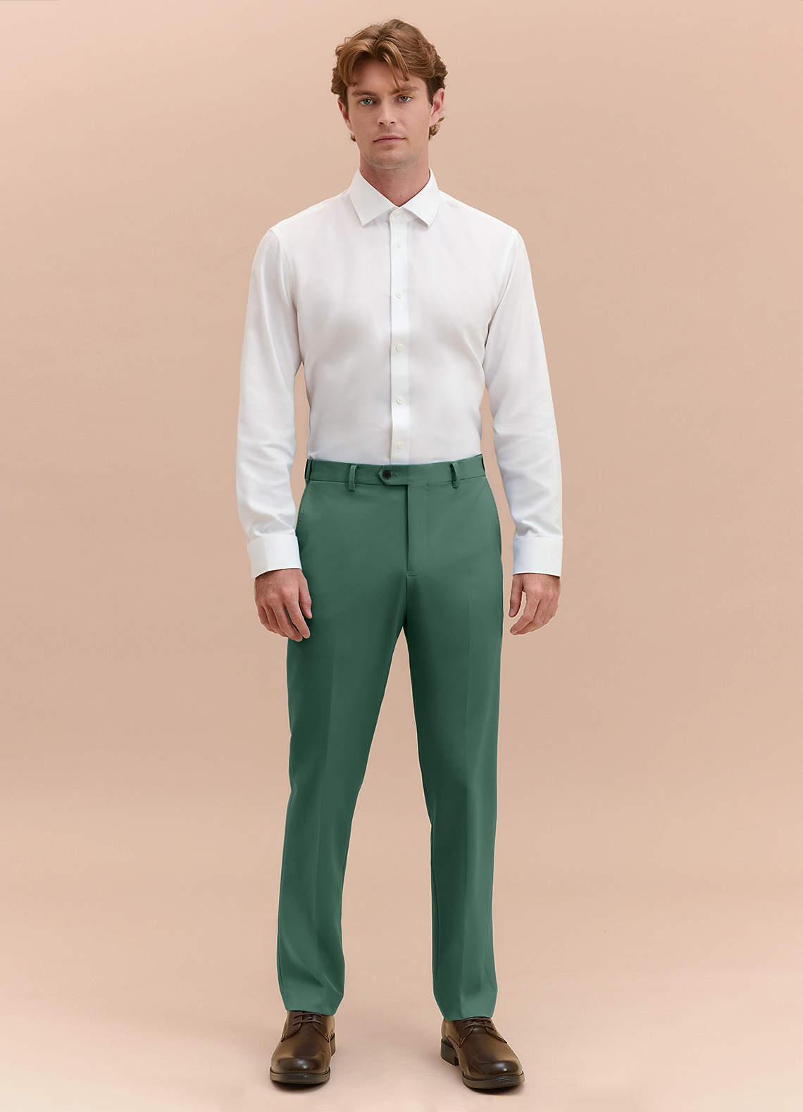 front James Eucalyptus Structured Stretch Dress Pants