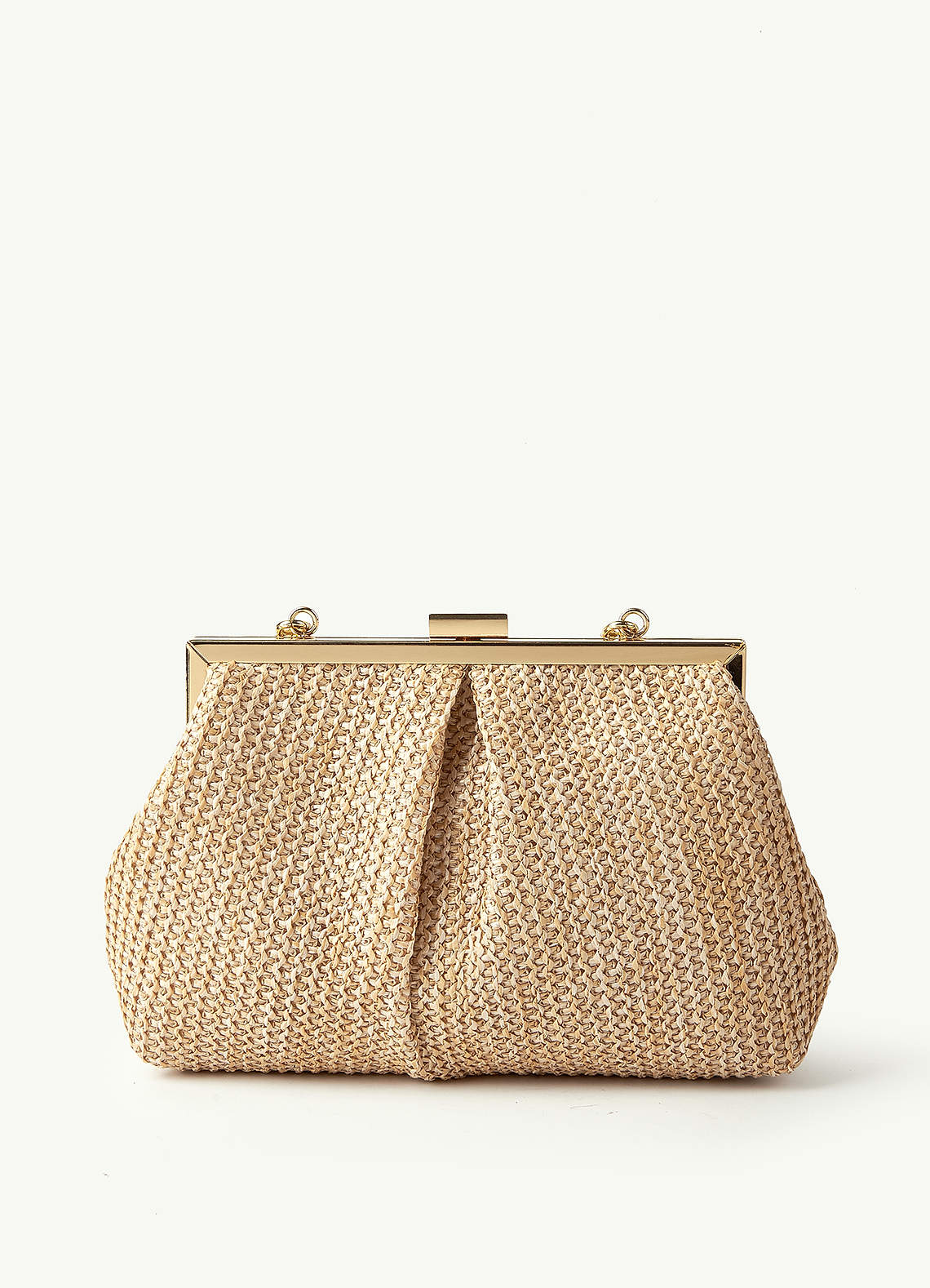 front Straw Woven Handbag