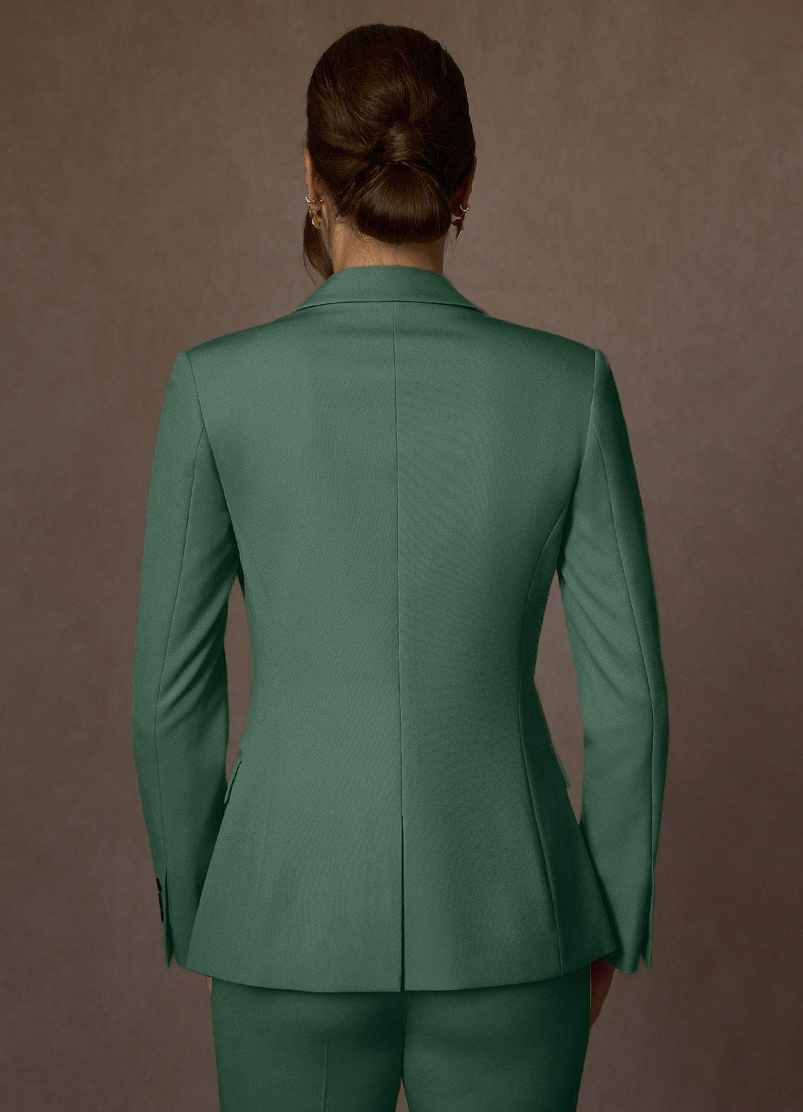 front Kennedy Eucalyptus Structured Stretch Blazer