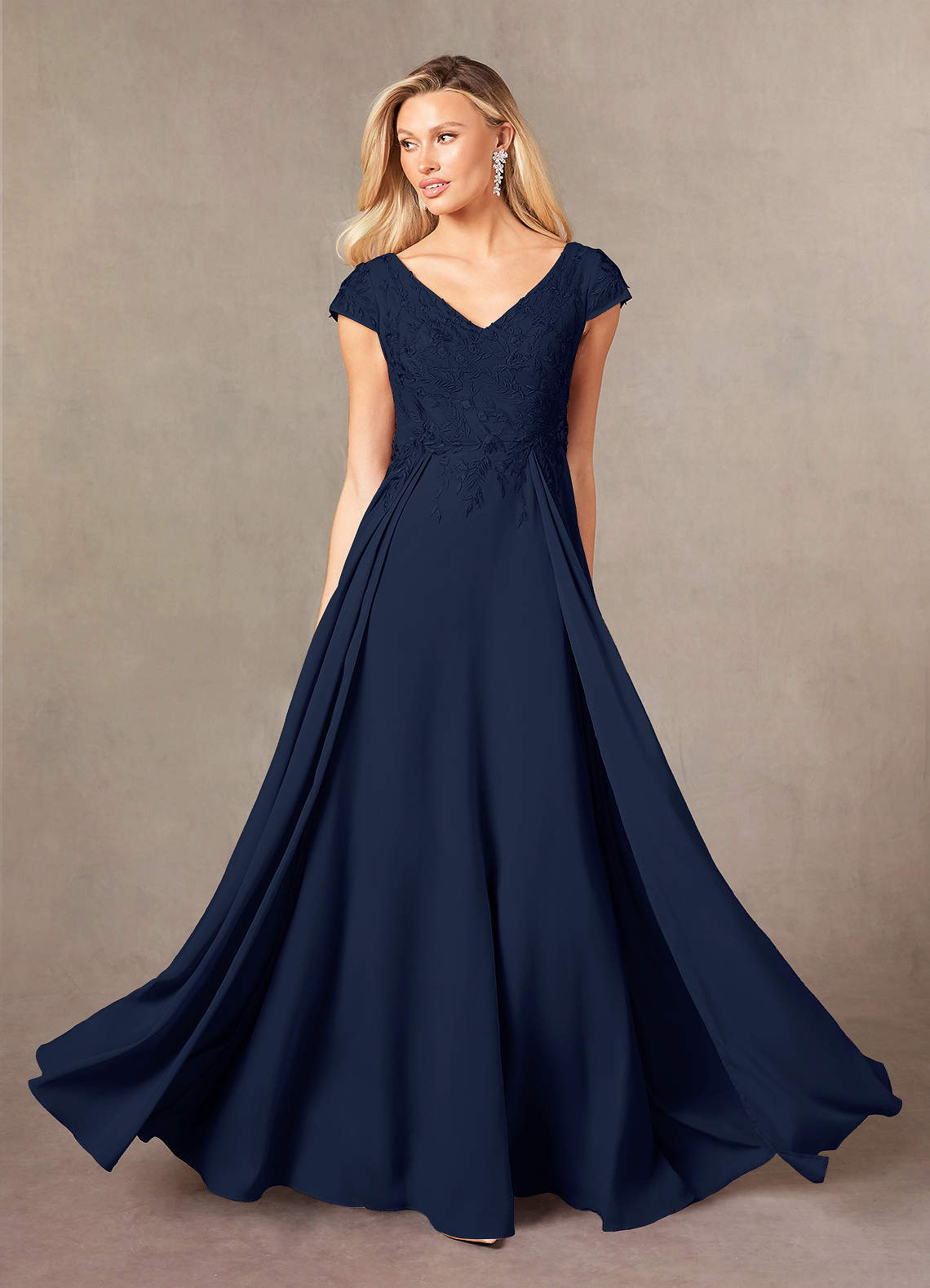 navy blue lace a line dress Navy Blue Satin A-line Lace Up Back Simple Prom Dresses With Pockets, MP768
