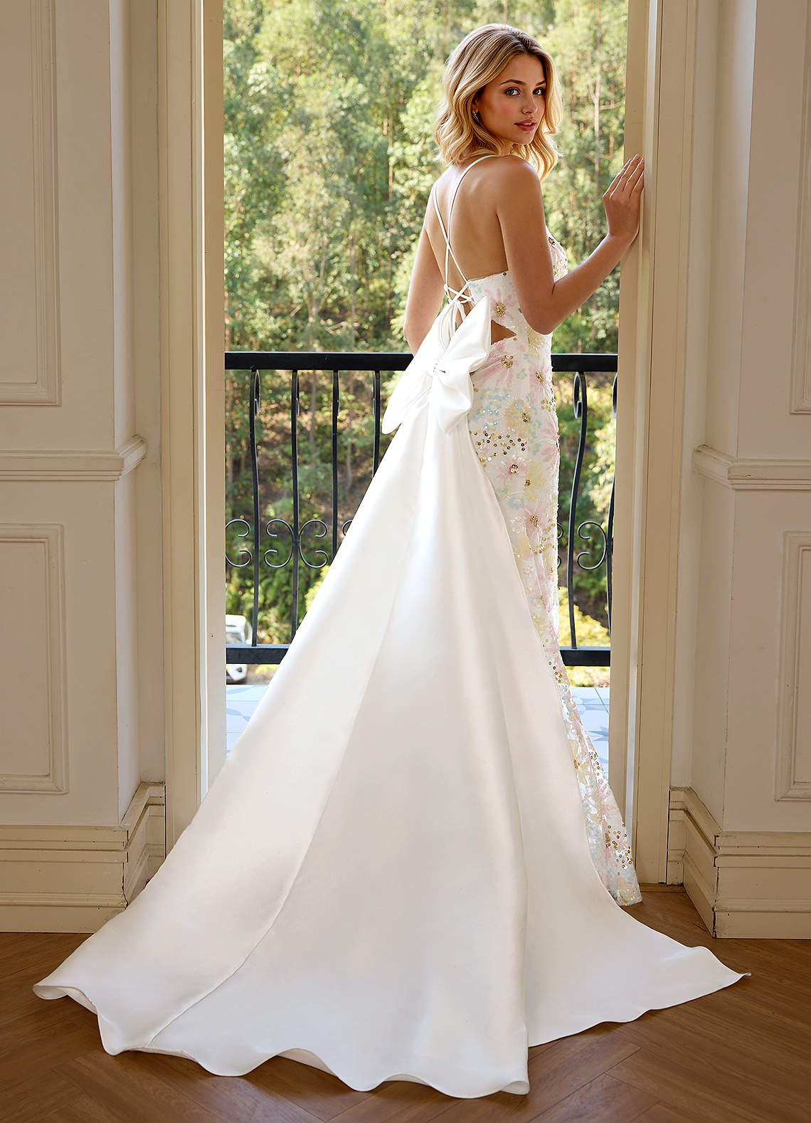white embroidered prom dress Two Piece Halter Embroidered Boho Prom Dresses White A Line Long Formal Dresses APD1917