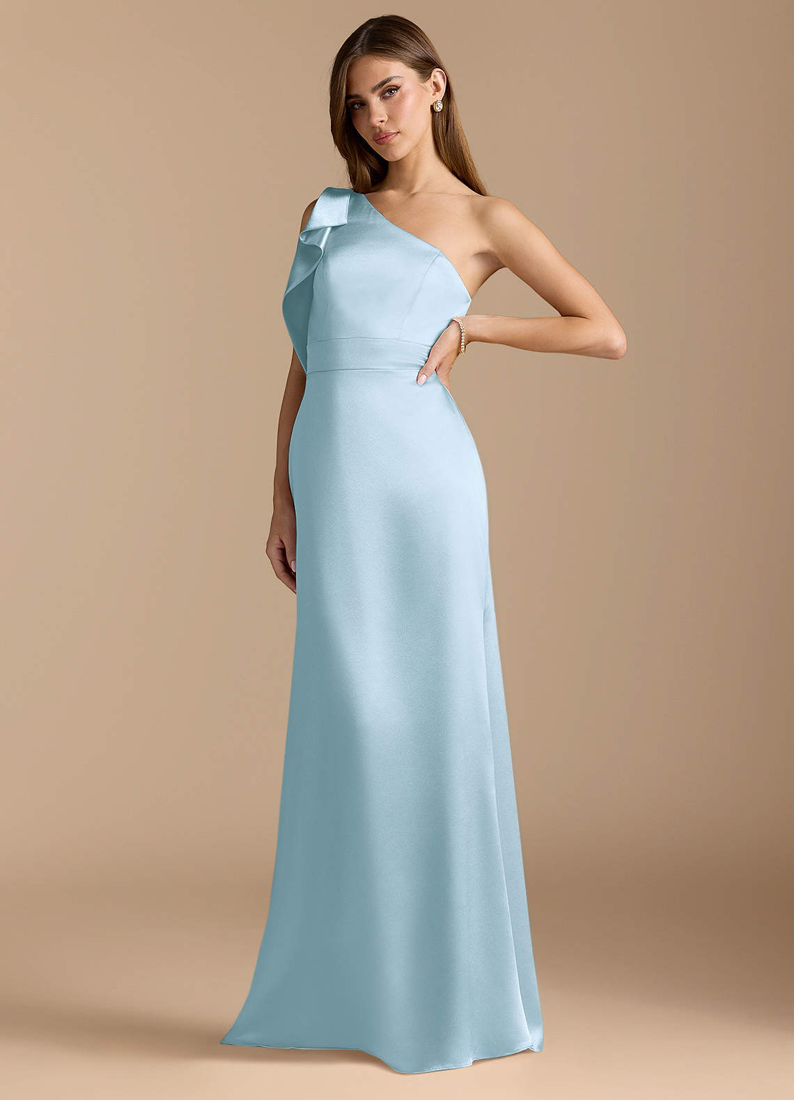 slim fit dress slacks Navy Halter Satin Maxi Dress | Irina Wedding Guest Dress