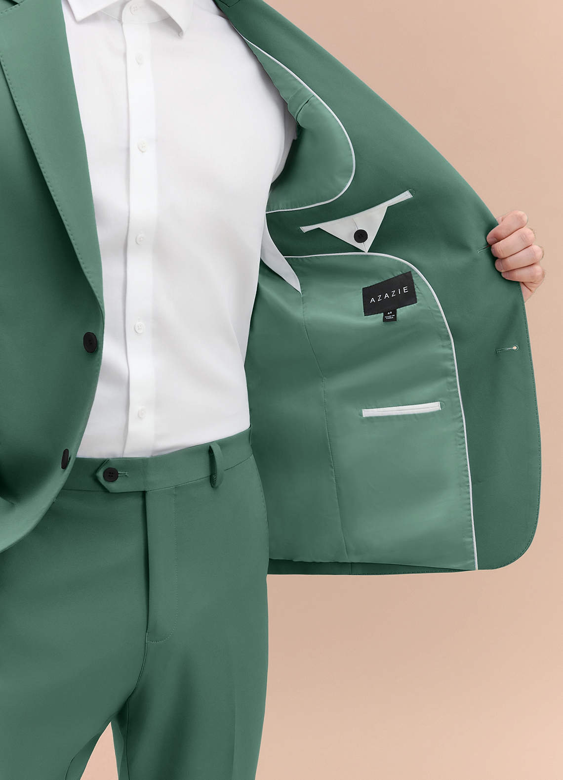 front James Eucalyptus Structured Stretch Suit Jacket