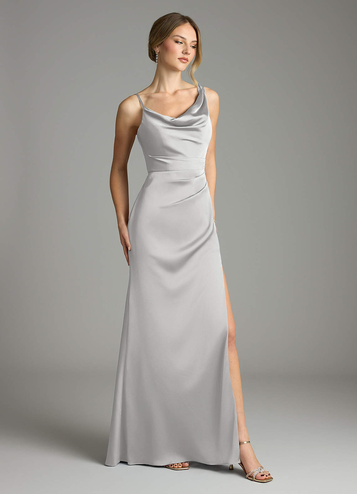 chinese dress ladies Mermaid Sparkle Silver Beaded Long Prom Dresses main image 0