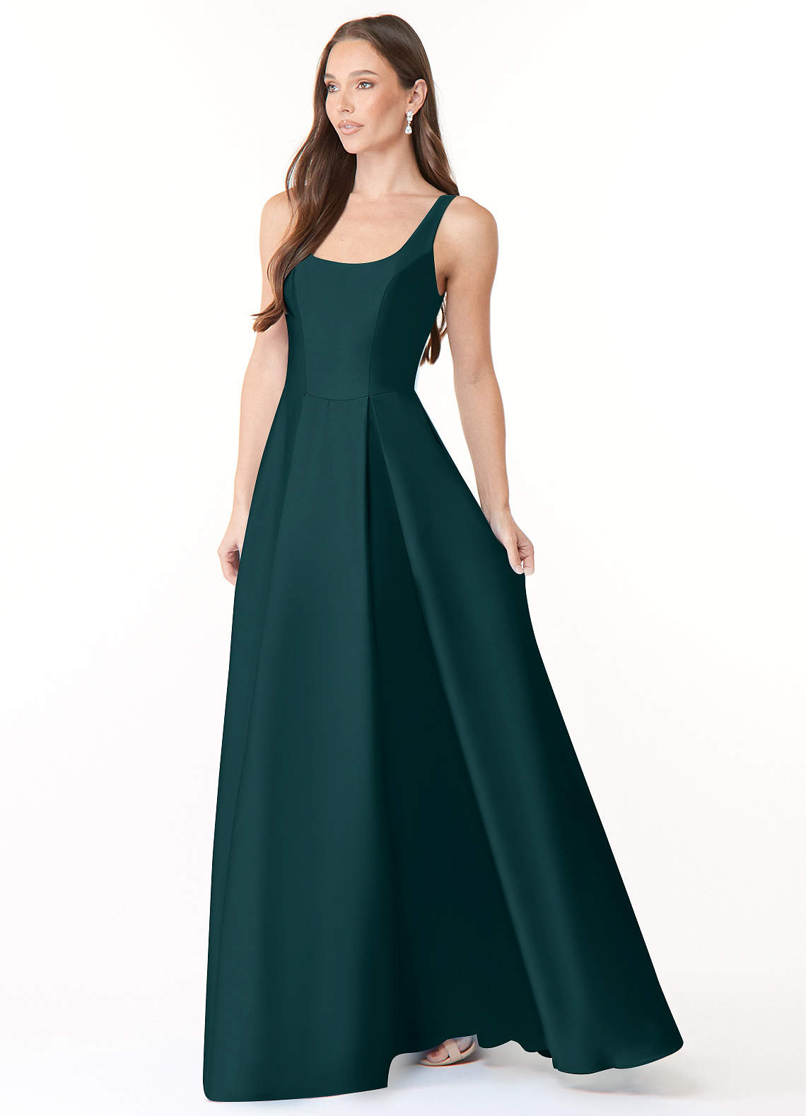 Azazie Neve Pine Bridesmaid Dresses | Azazie