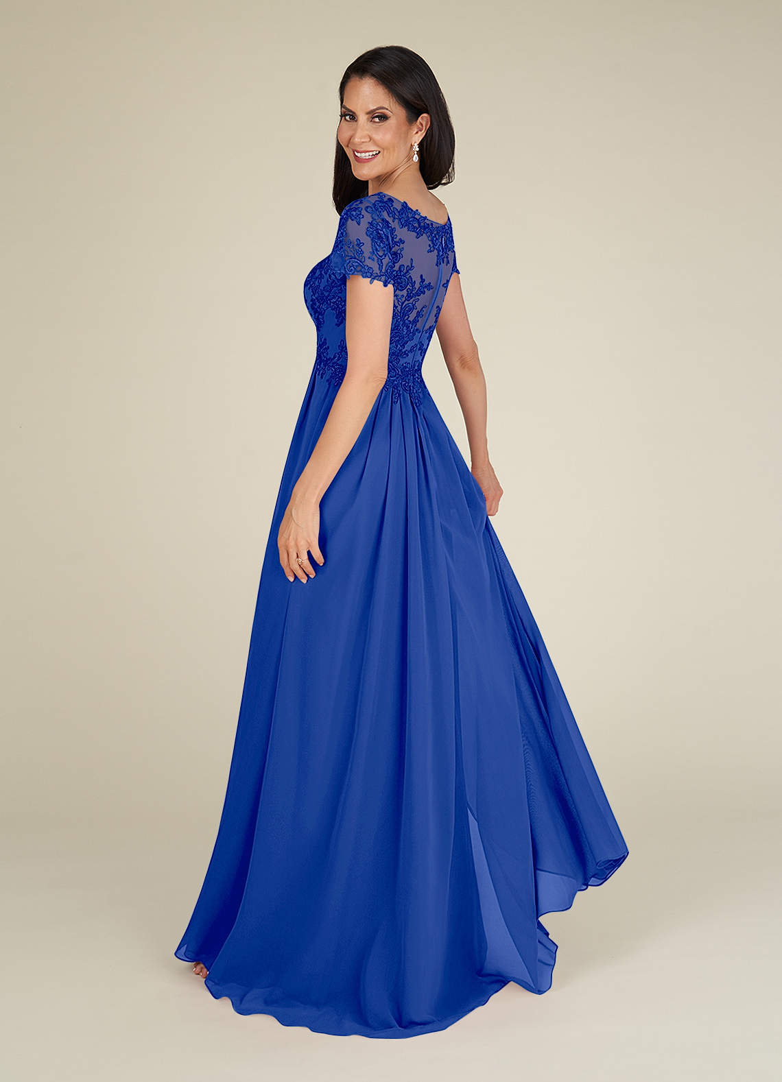 midi bodycon dress Stunning Silhouette Lace-Up & Windsor One Shoulder Chiffon Bridesmaid Body:42 YGroup_DWW23B