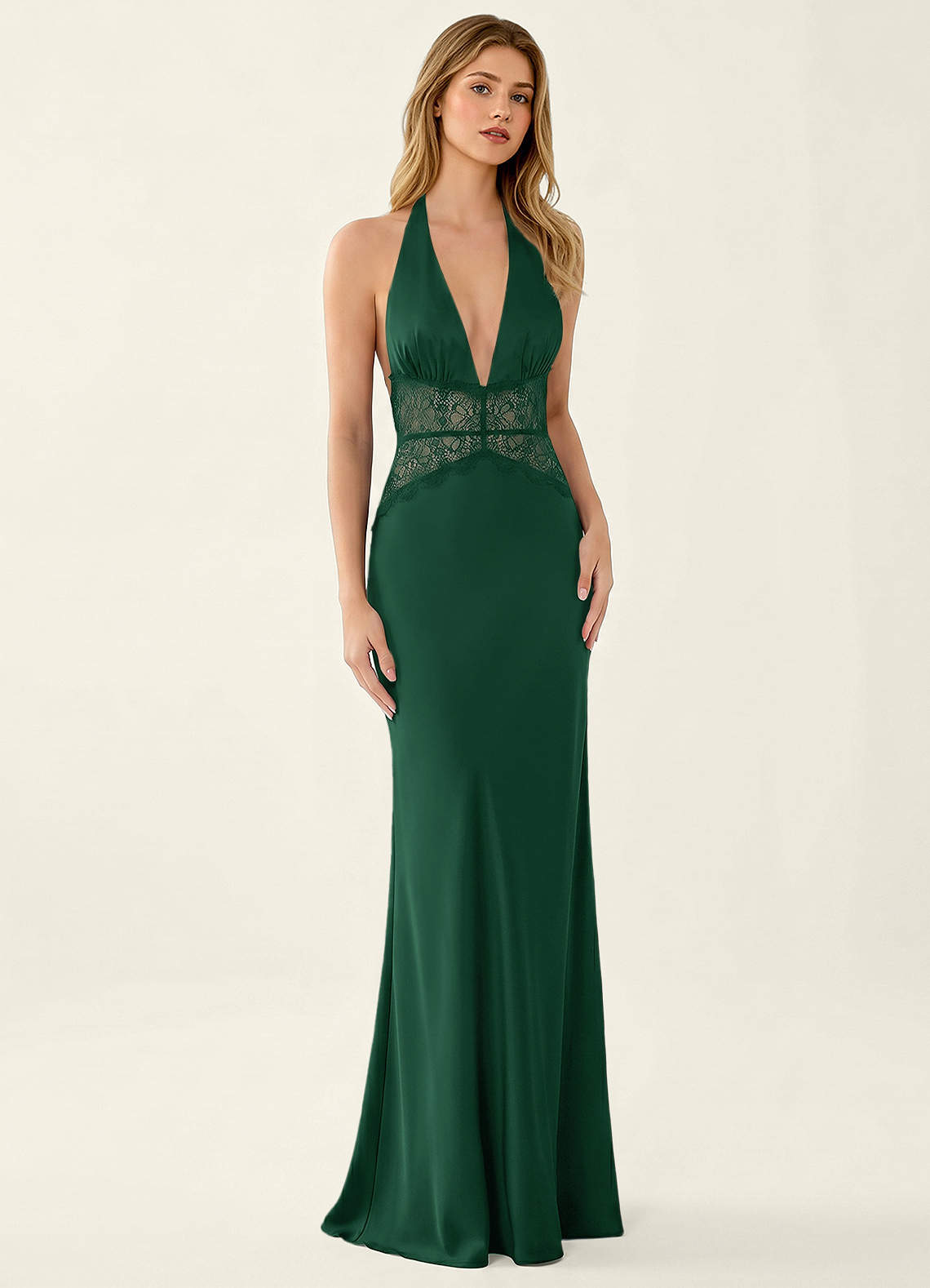 low cut emerald green dress Azazie Plus Size 2026 Lace Open Back Mermaid Prom Gown Fully lined luxury dress shoes Size:37 / US 14 What Colour Shoes with Prom dresses