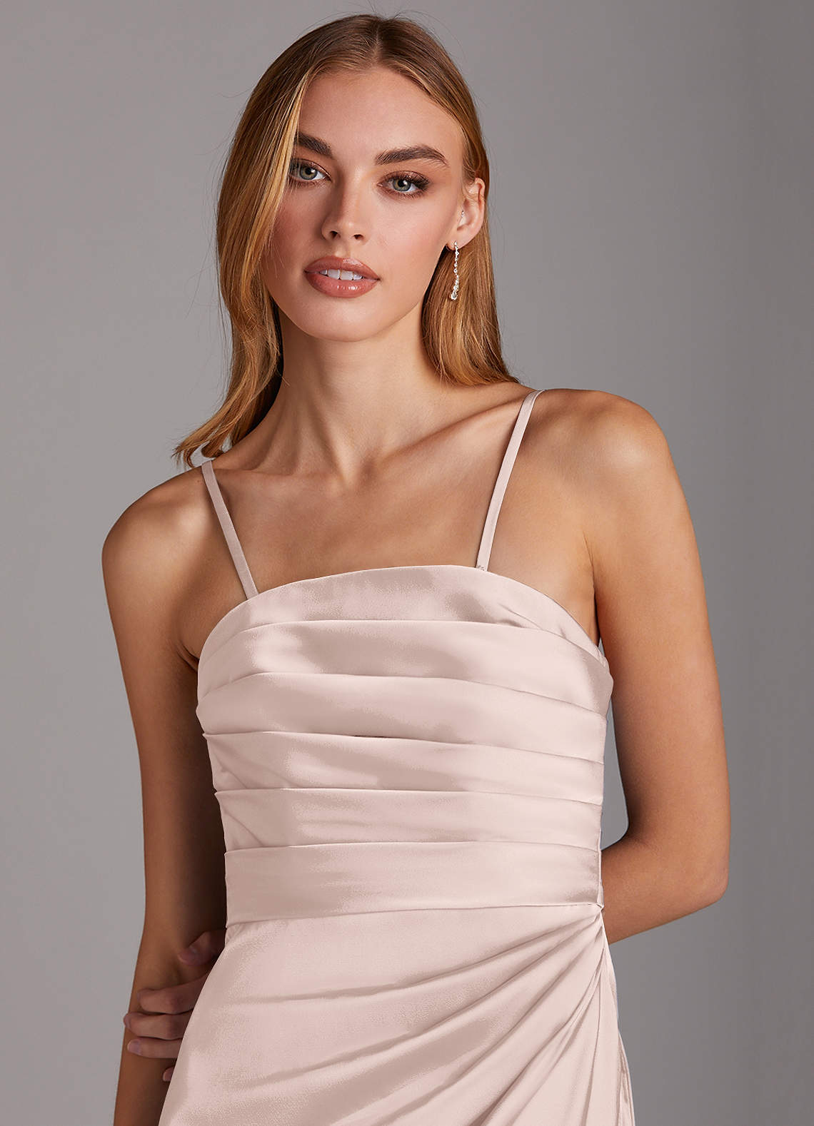 azazie lexie stretch satin dress Azazie Lexie