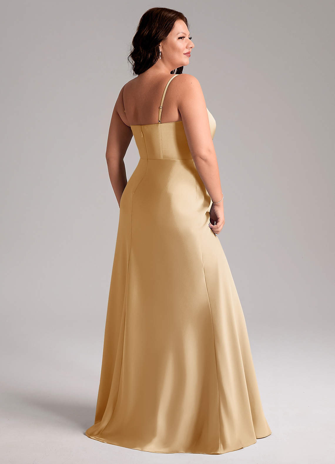 slim fit dress slacks FEMME Curves ZENITH Beaded Couture Mother of Bride Evening Formal Dress main image 1