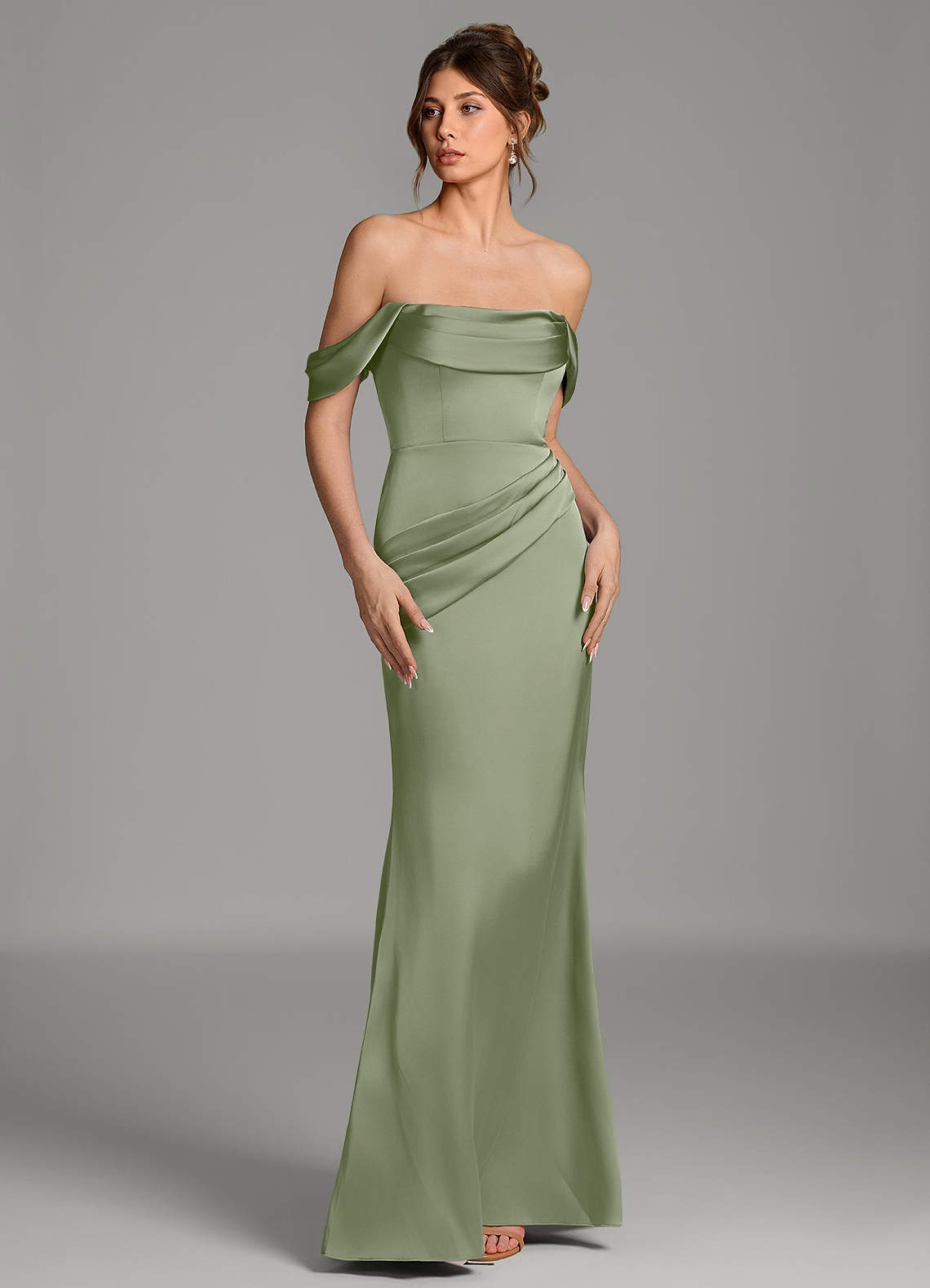 anasazi bridesmaid dresses Azazie Alanis Shoes with Satin Dusty chrismas party dress Color:Negro GKX-Sheath-A