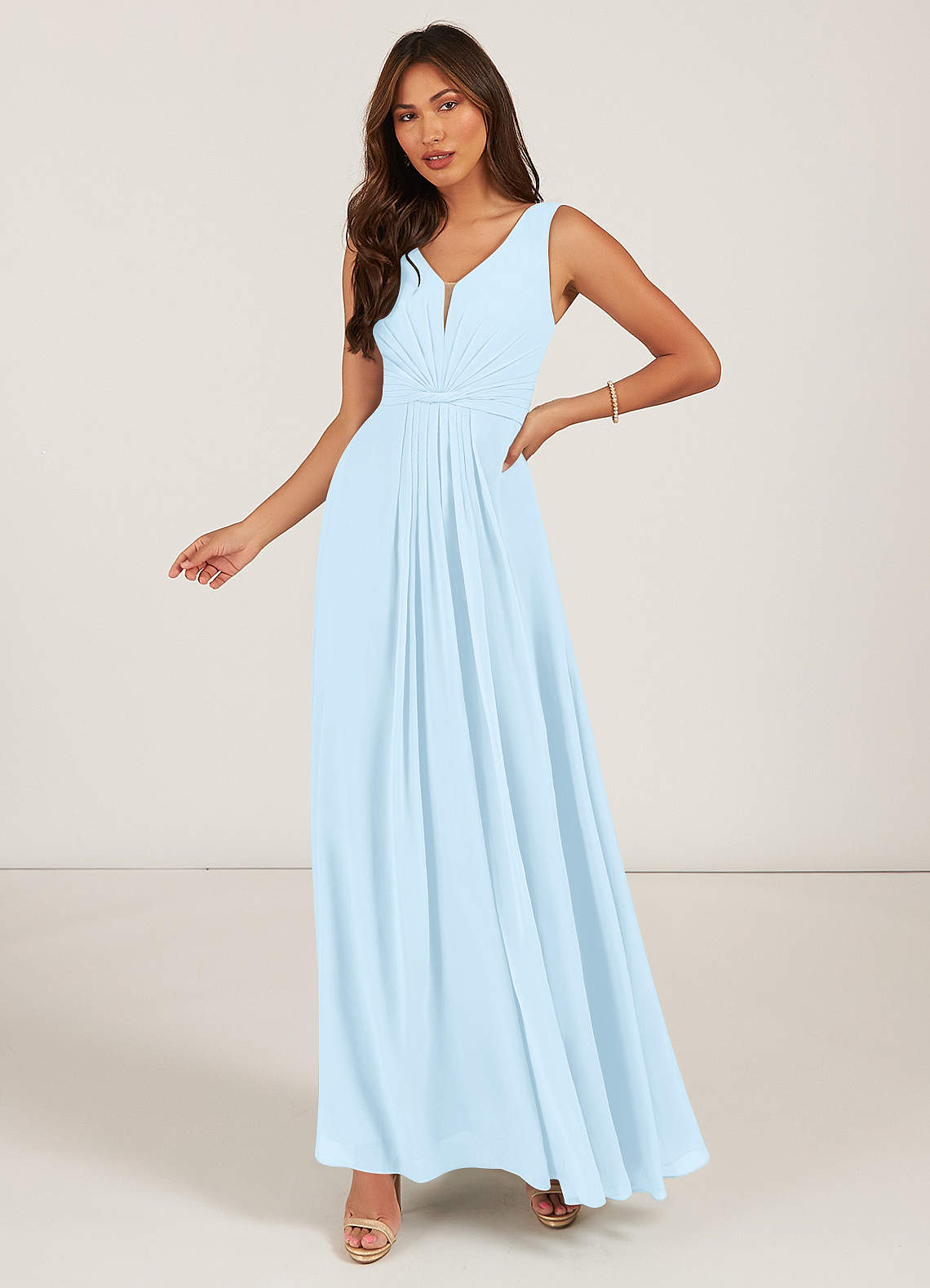 Sky Blue Azazie Gina Bridesmaid Dresses | Azazie