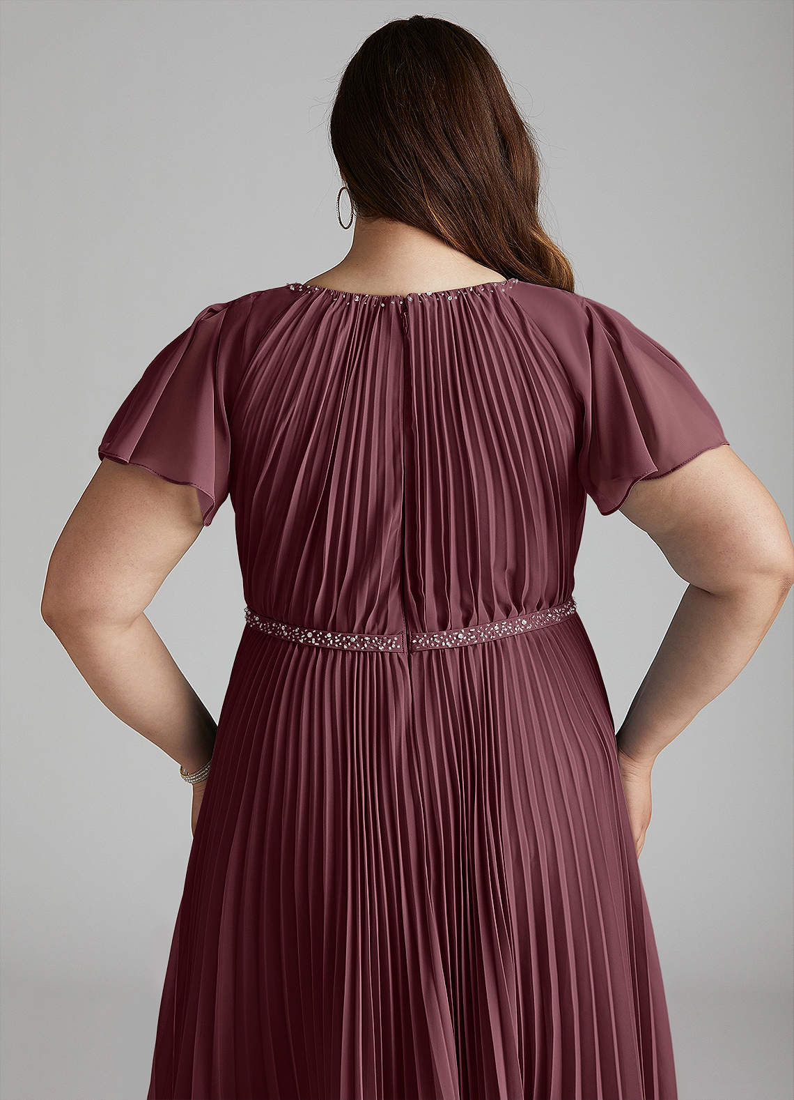 Azazie Kara Final Sale A-Line Pleated Chiffon Floor-Length Dress image13