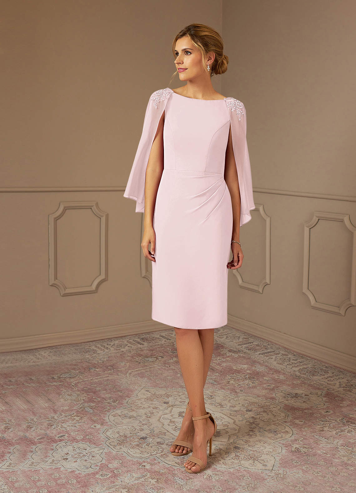 Fashion blush sheath dress