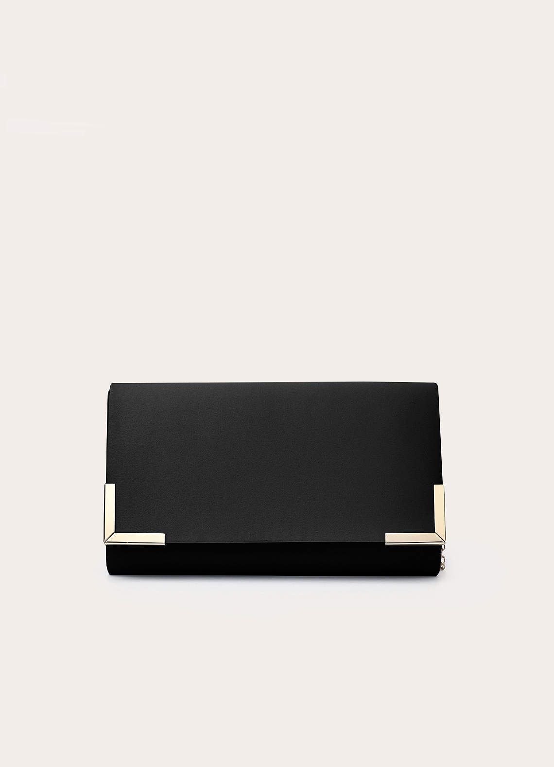 front Matching Color Matte Satin Block Heel Sandals & Envelope Clutch Set