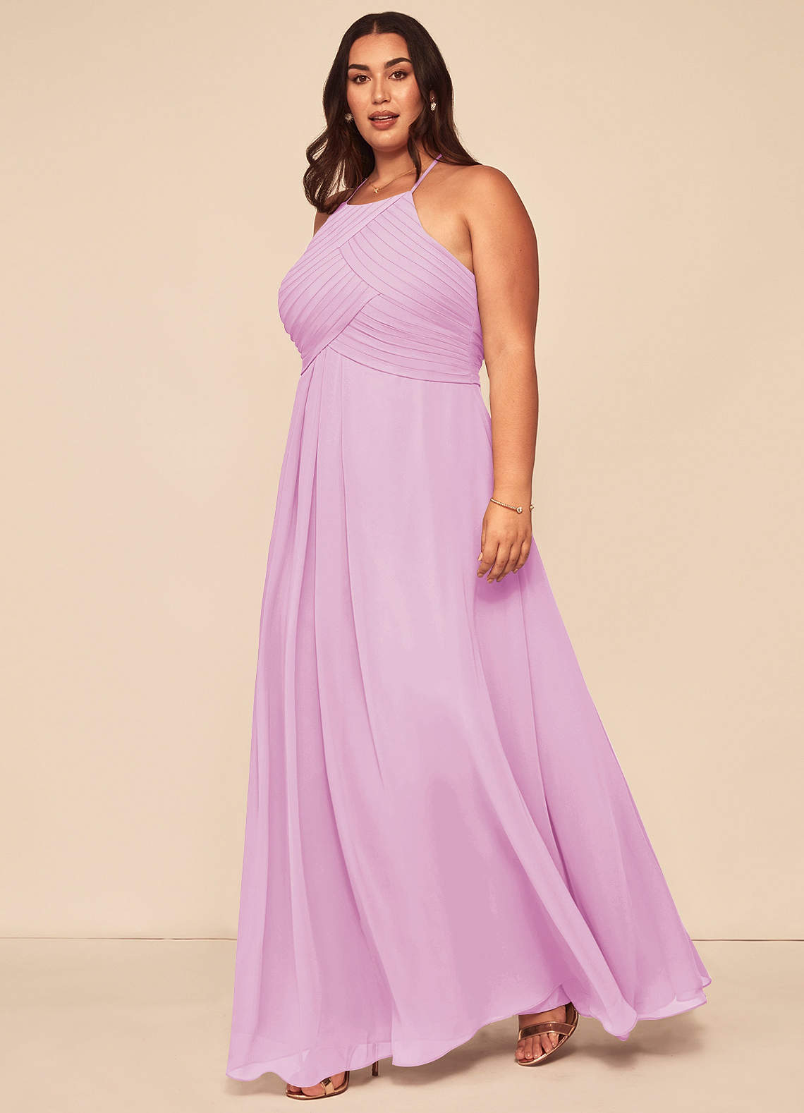 Azazie Ginger Candy Pink Chiffon Bridesmaid Dresses | Azazie