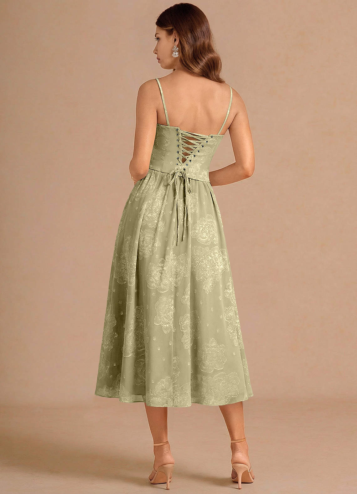Isaura Celadon Midi Dress image1