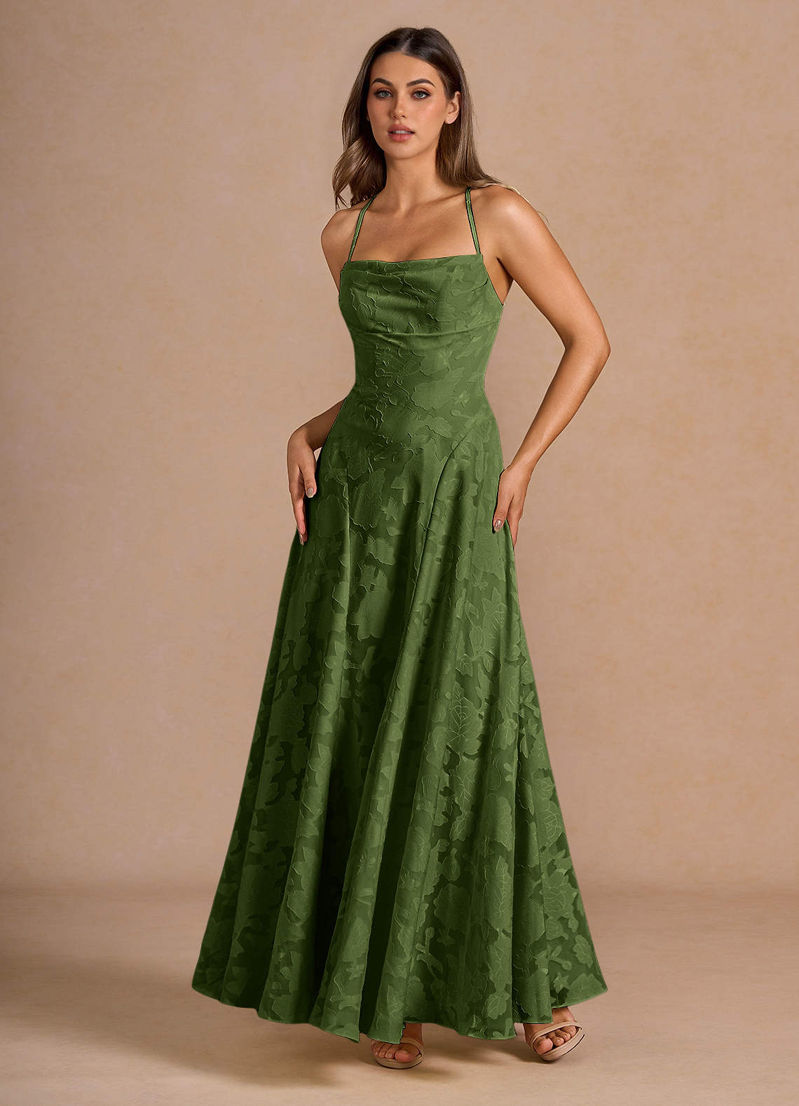 Robe Longue Olive Irelia image4