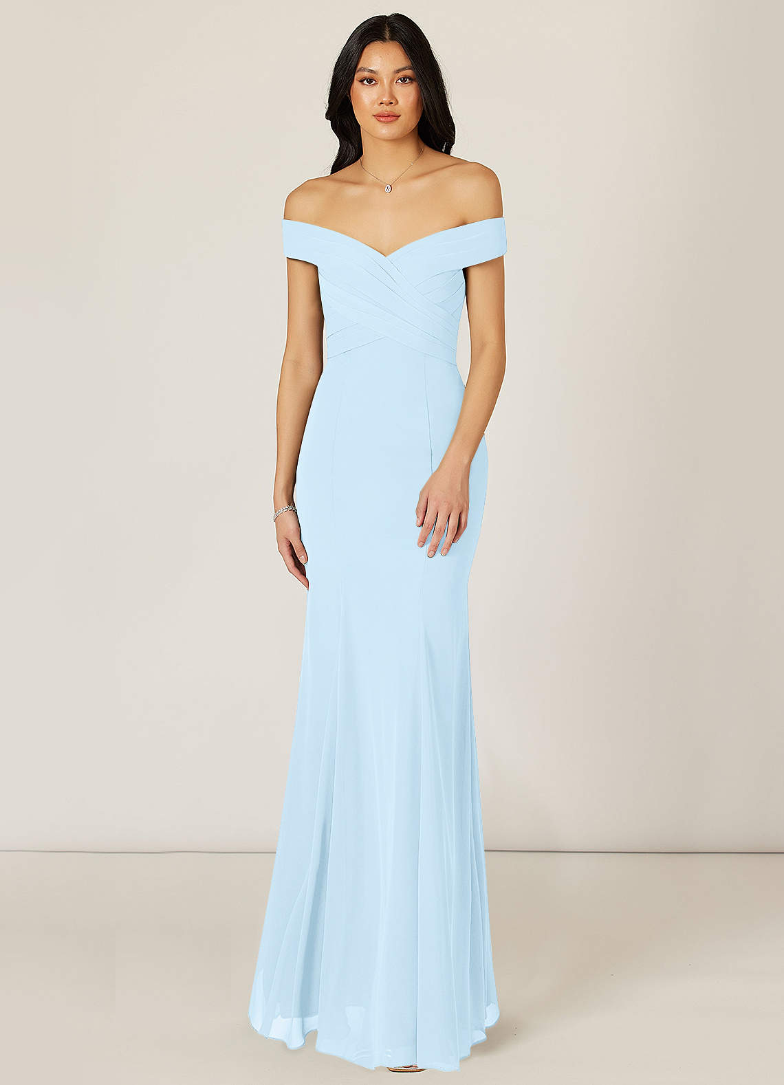 Azazie sky blue sales dresses