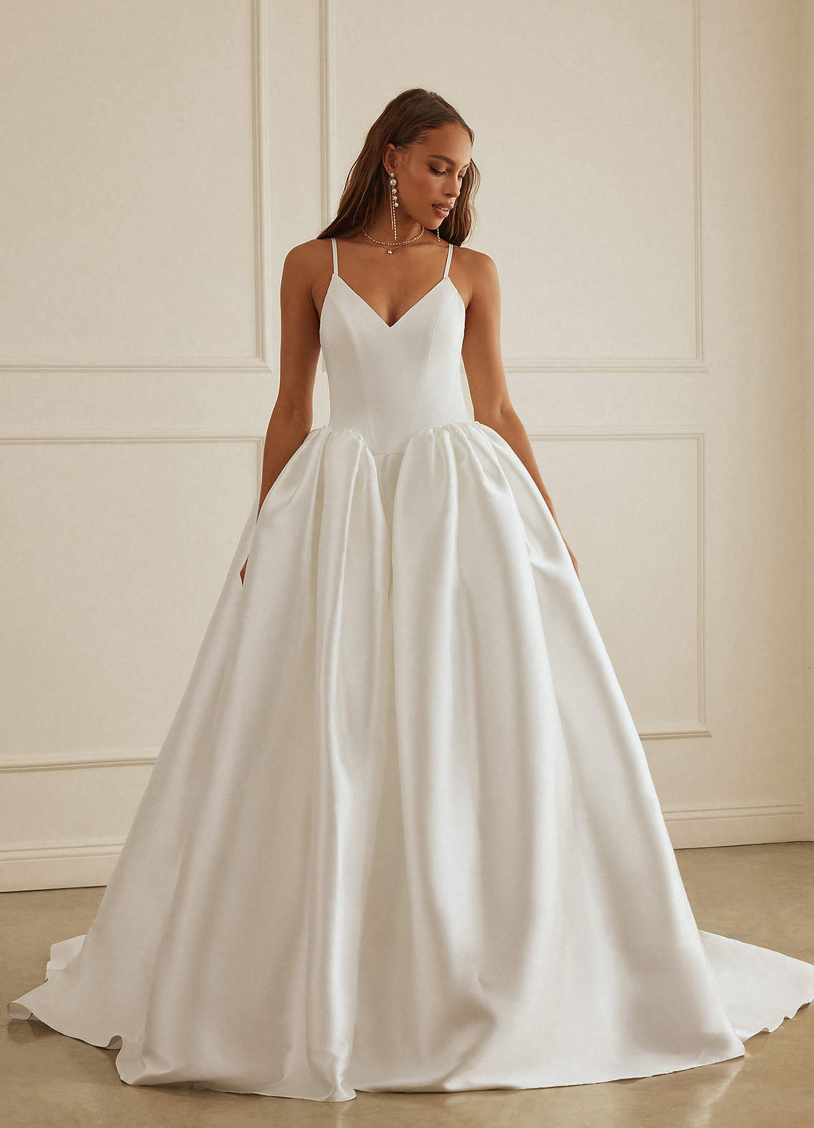 Christian Siriano Bridal for Azazie 2005 Diamond White Ball-Gown