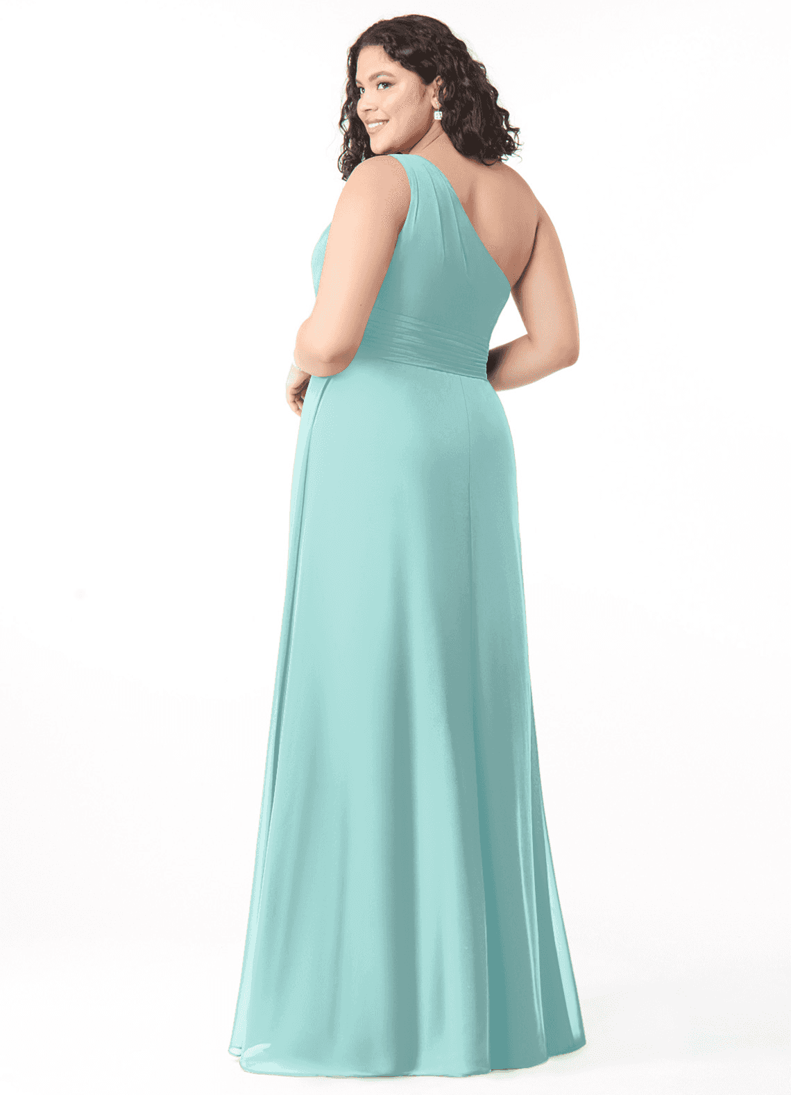 aqua chiffon bridesmaid dresses Aqua Bridesmaid Dresses,Empire Waist Bridesmaid Dress,Long Bridesmaid Dress,BD00319, US14 / SkyBlue
