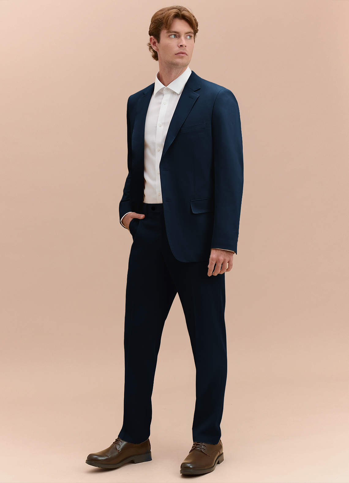 front William Navy Blue Comfort Blend Suit