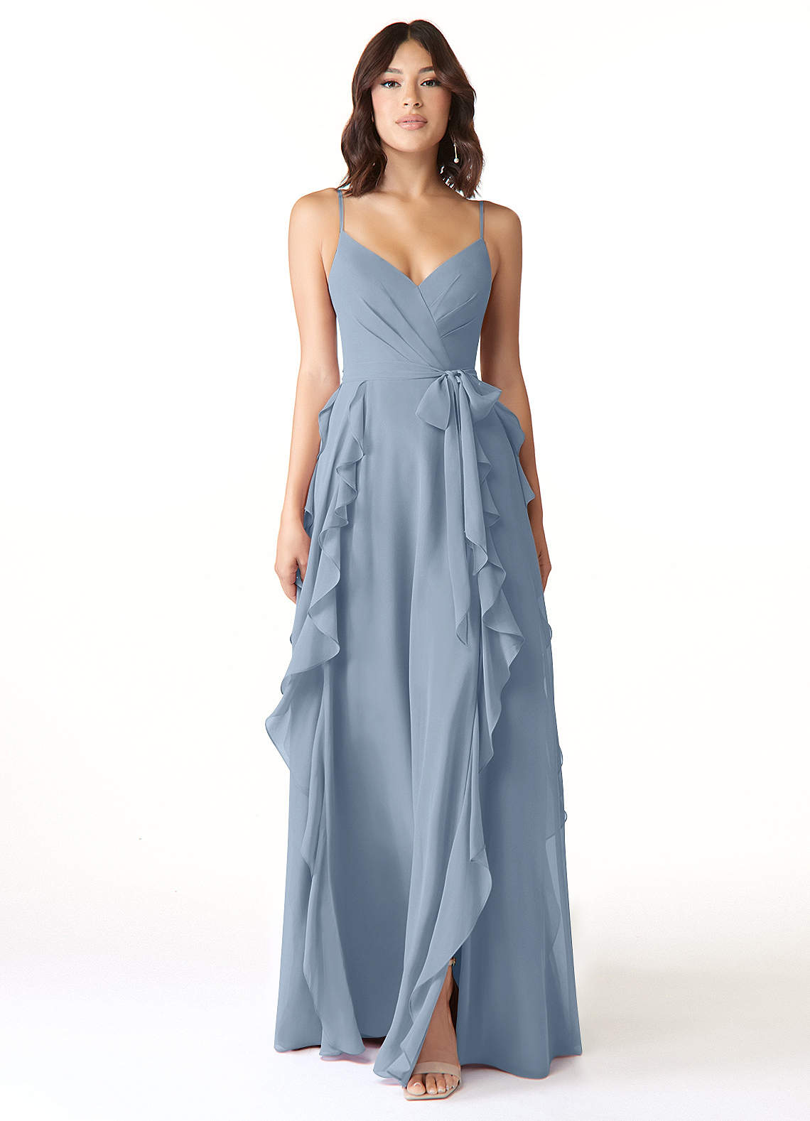 two piece wedding dress boho Boho Chiffon Two Pieces Wedding Dresses with Long Lace Sleeves –  loveangeldress
