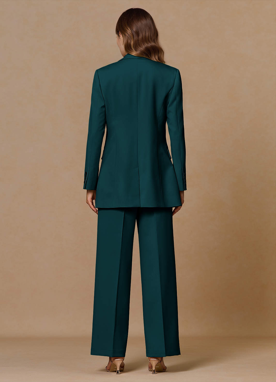 front Rowan Pine Refined Weave Performance 2-Piece Suit