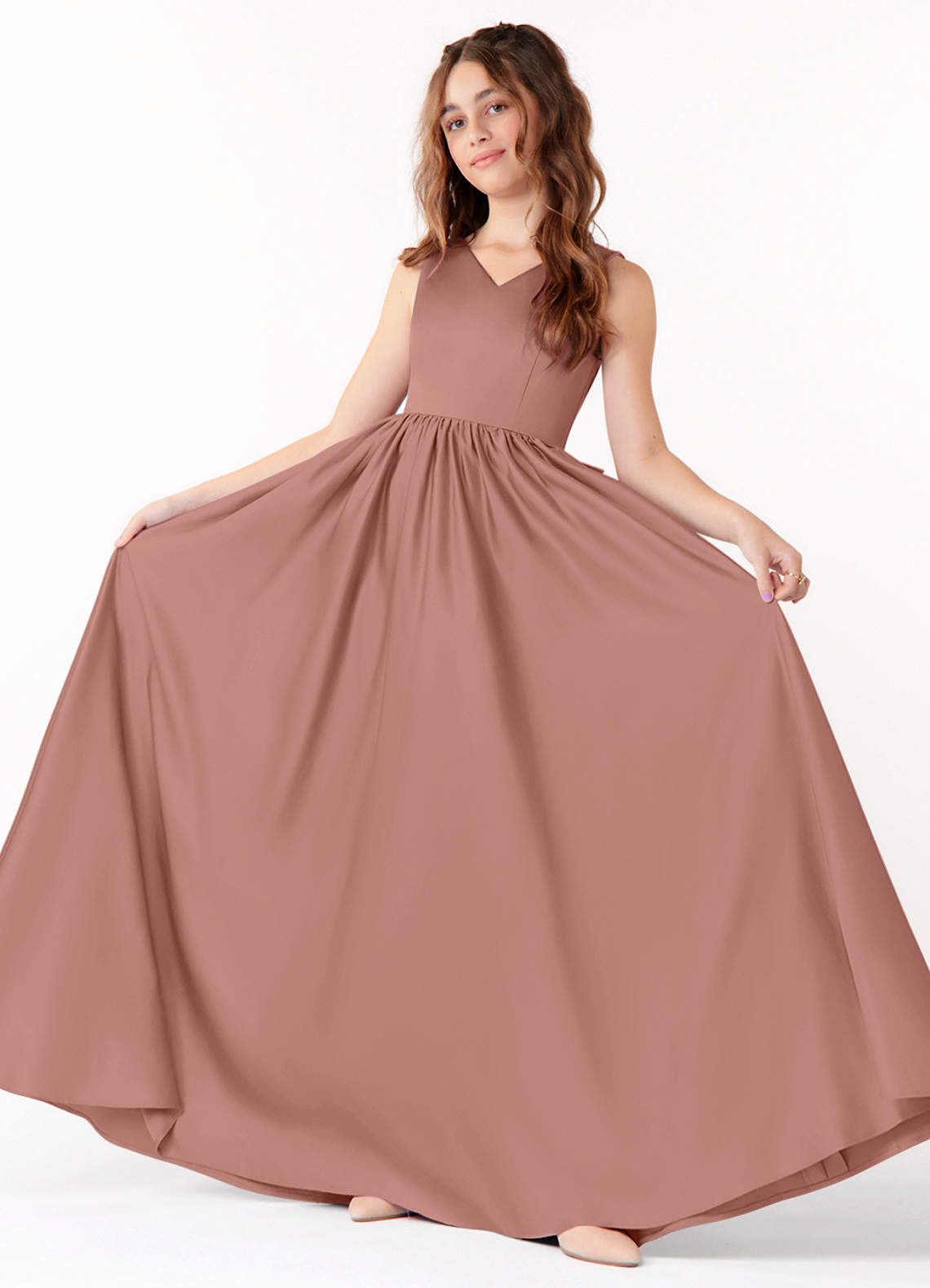 Cedar Rose Azazie Hathaway JBD Junior Bridesmaid Dresses Azazie