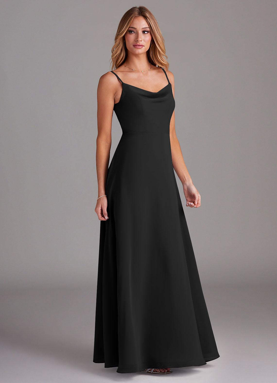 khaleesi dress emerald green Azazie Daenerys Ready to Ship Black Chiffon Bridesmaid Dresses SizeChart